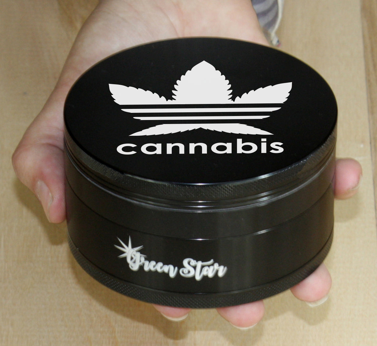 Cannabis Design - 4 (100mm) JUMBO Grinder – Shop Green Star