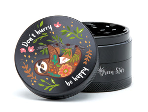 Open image in slideshow, Don&#39;t Hurry Sloth 2.5&quot; 4-Piece Herb Grinder
