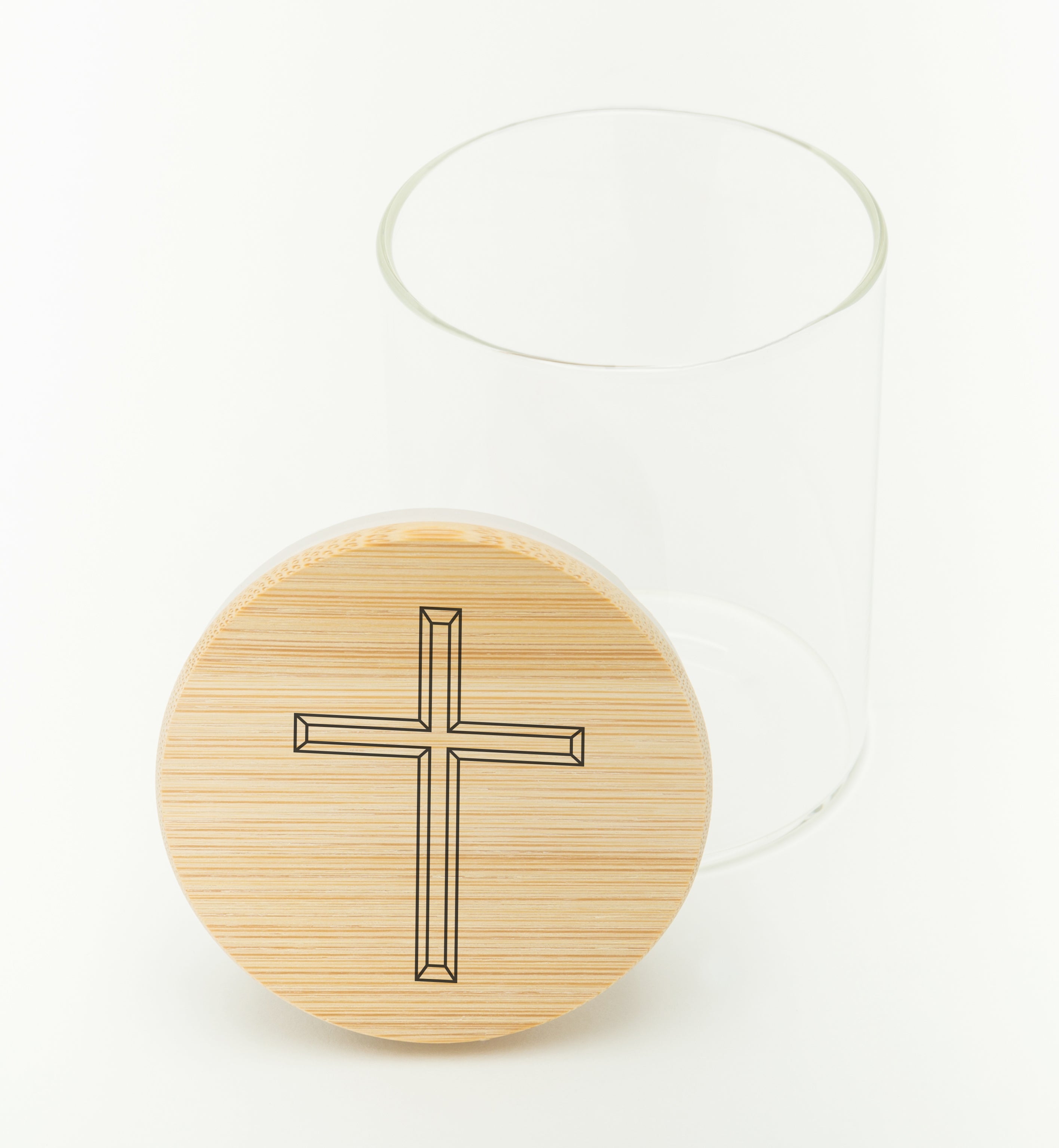 Cross Design Stash Jar