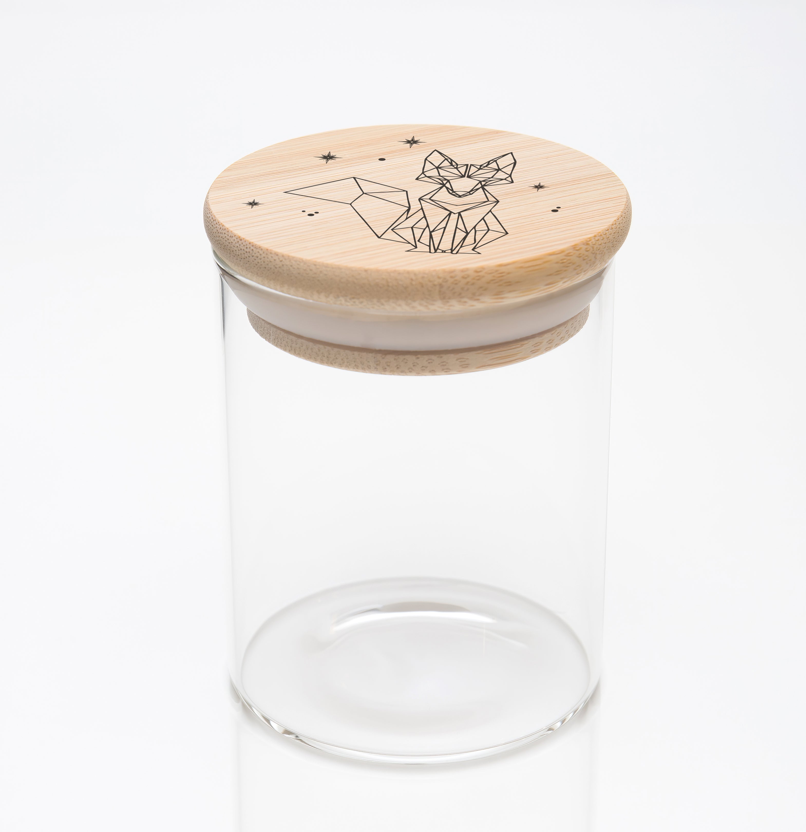 Fancy Fox Design Stash Jar