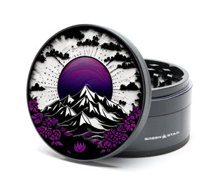 Open image in slideshow, Purple Mountain Mandala - 4&quot; (100mm) JUMBO Grinder

