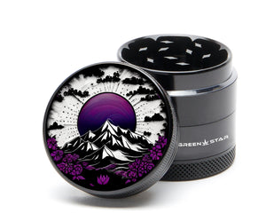 Open image in slideshow, 1.5&quot; (40mm) 4-Piece Grinder - Purple Mountain Mandala
