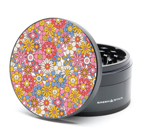 Open image in slideshow, Smiley Flowers - 4&quot; (100mm) JUMBO Grinder
