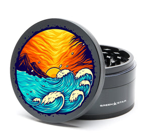 Open image in slideshow, Sunset Wave - 4&quot; (100mm) JUMBO Grinder
