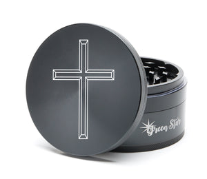 Open image in slideshow, Cross Design on 4&quot; (100mm) JUMBO Grinder
