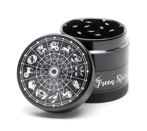 Open image in slideshow, 1.5&quot; (40mm) 4-Piece Grinder with Horoscope Zodiac Design
