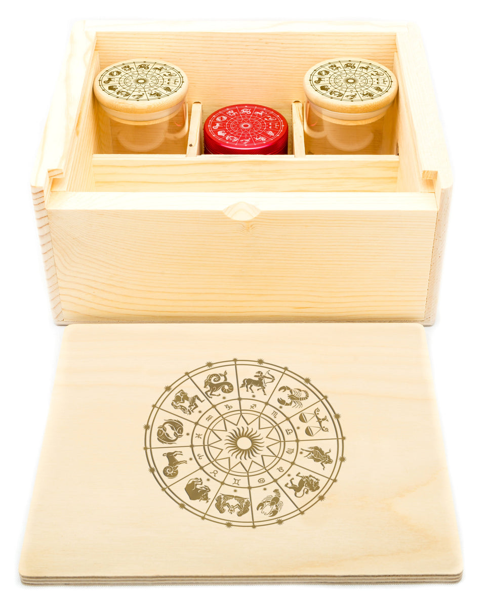 Stash Box Set with Horoscope Zodiac Design – Shop Green Star