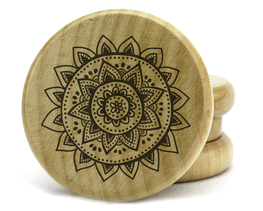 Mandala 1 Design on Wooden Grinder