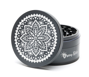 Open image in slideshow, Mandala 02 Design - 4&quot; (100mm) JUMBO Grinder
