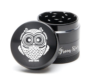 Open image in slideshow, 1.5&quot; (40mm) 4-Piece Grinder with Single Owl Design
