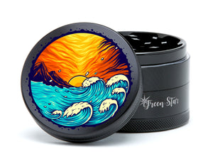 Open image in slideshow, Sunset Wave 2.5&quot; 4-Piece Herb Grinder
