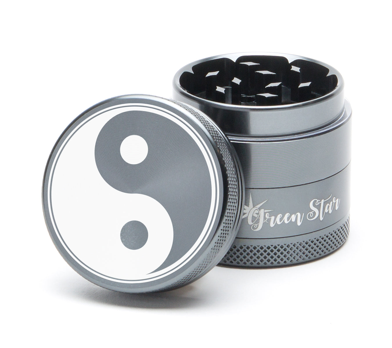 Grinder: Yin Yang & Tree Of Life, Black, 63mm, 4-piece