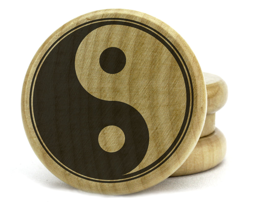 Yin Yang on Wooden Grinder