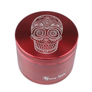 Open image in slideshow, Floral Skull Design Herb Grinder

